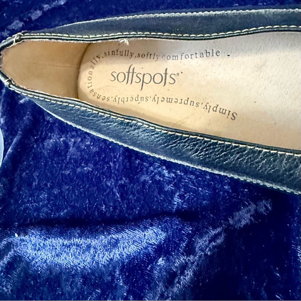 Softspots Aleah Woven Leather Slip On Loafers Black 10W‎ Buckle Shoe Comfort - Picture 6 of 14